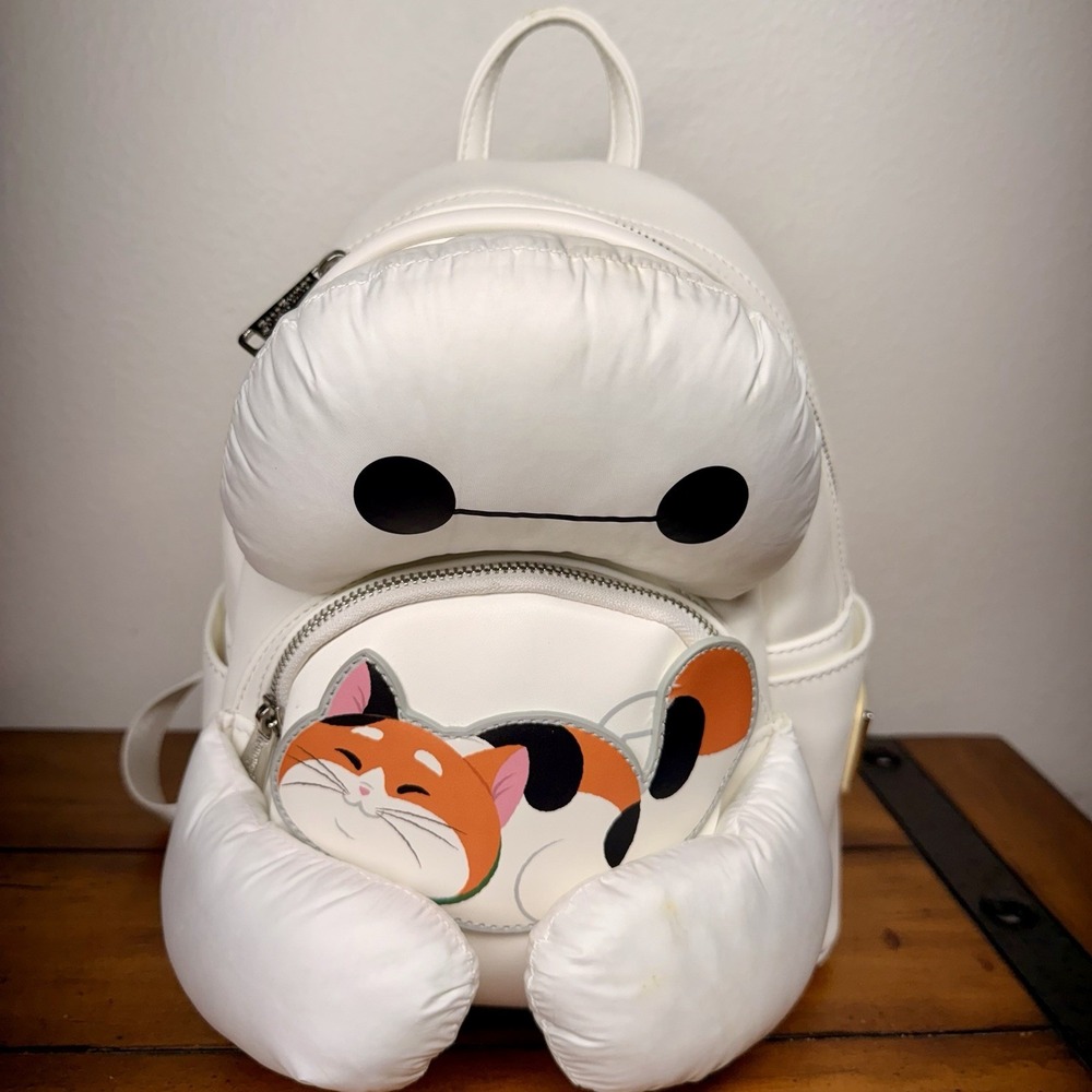 Disney Parks Baymax and Mochi Loungefly Mini Backpack – Big Hero 6 (Pre-Owned)